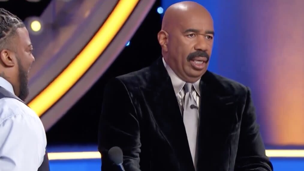 Steve Harvey Stunned by Inappropriate 'Sexy Dreams' Answer on 'Family Feud'