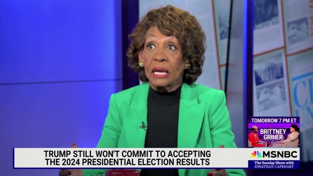 Rep. Maxine Waters: Trump supporters 'training up in the hills' for election attack