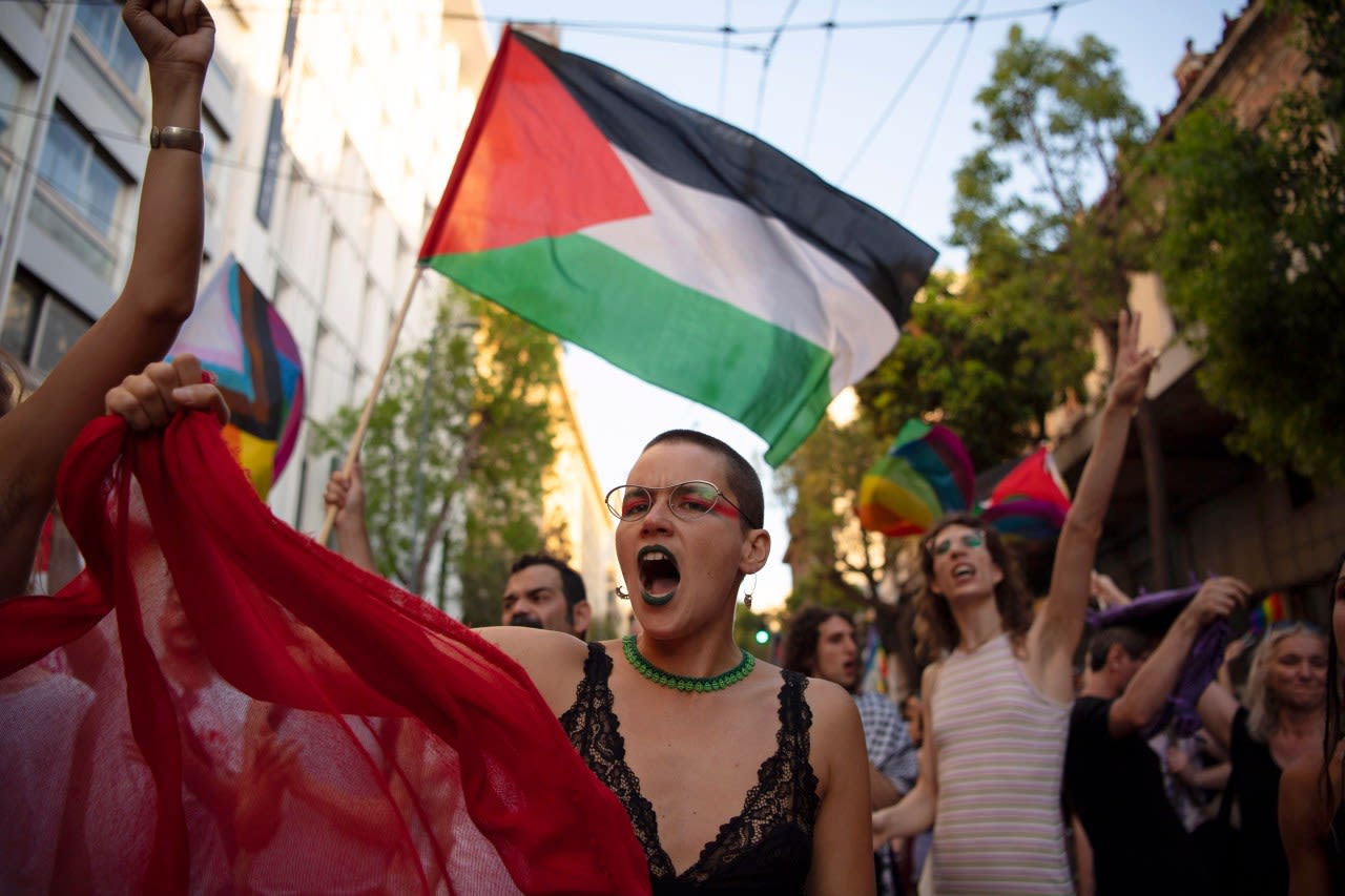 As LGBTQ+ Pride’s crescendo approaches, tensions over war in Gaza expose rifts