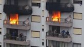 Menino de seis anos é resgatado da varanda de apartamento em chamas