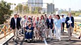 Abierta la pasarela ciclopeatonal que conecta Benimàmet con Beniferri