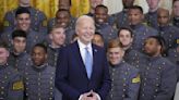 Biden recognizes US Military Academy with trophy for besting other service academies in football