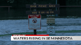 Constant rain causes build up of flooding