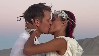 Kelly Gale and Joel Kinnaman get married at Burning Man festival