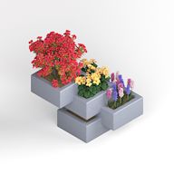 A stacked type of planter that allows for several plants to be grown in the same container, with each tier providing a unique growing environment. Range from simple structures to elaborate designs.
