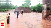 Heavy rains lash coastal AP, wash away roads in two districts | Visakhapatnam News - Times of India