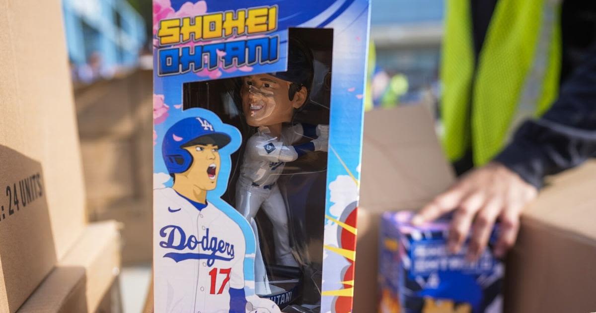 Dodgers’ first Shohei Ohtani bobblehead giveaway sparks fan frenzy, eBay bonanza