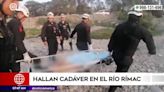 Hallan cadáver de un hombre en el río Rímac (VIDEO)