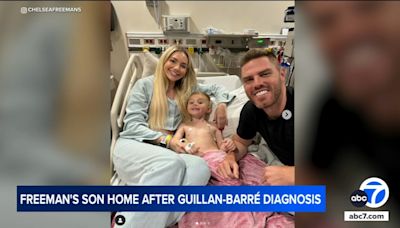 Son of Dodgers star Freddie Freeman home from hospital, undergoing care for Guillain-Barré syndrome