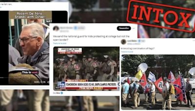 Five fake news items on the US student protests against the war in Gaza