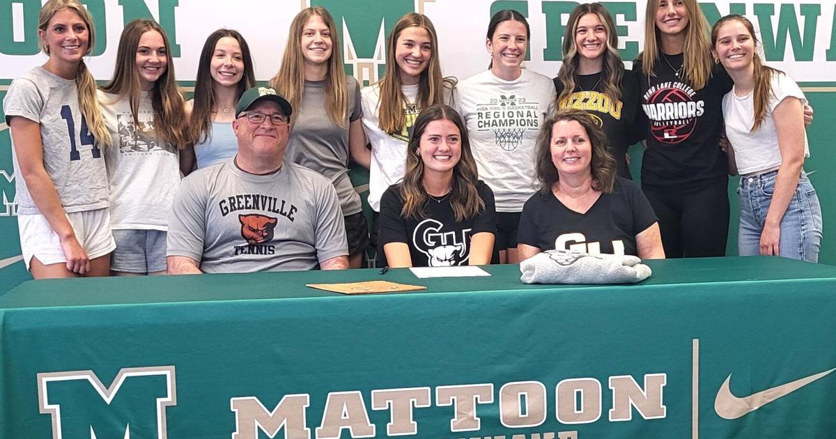 Seven Mattoon High School students sign with college sports teams at special event