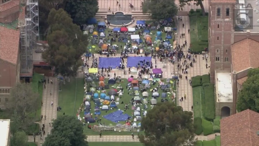 UCLA taking hands-off approach to pro-Palestinian encampment