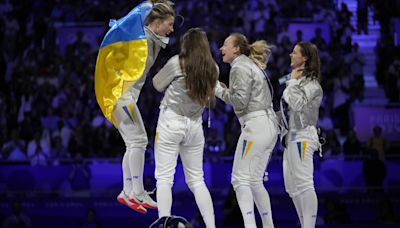 Superstar Kharlan inspires Ukraine to Olympic gold in sabre team event