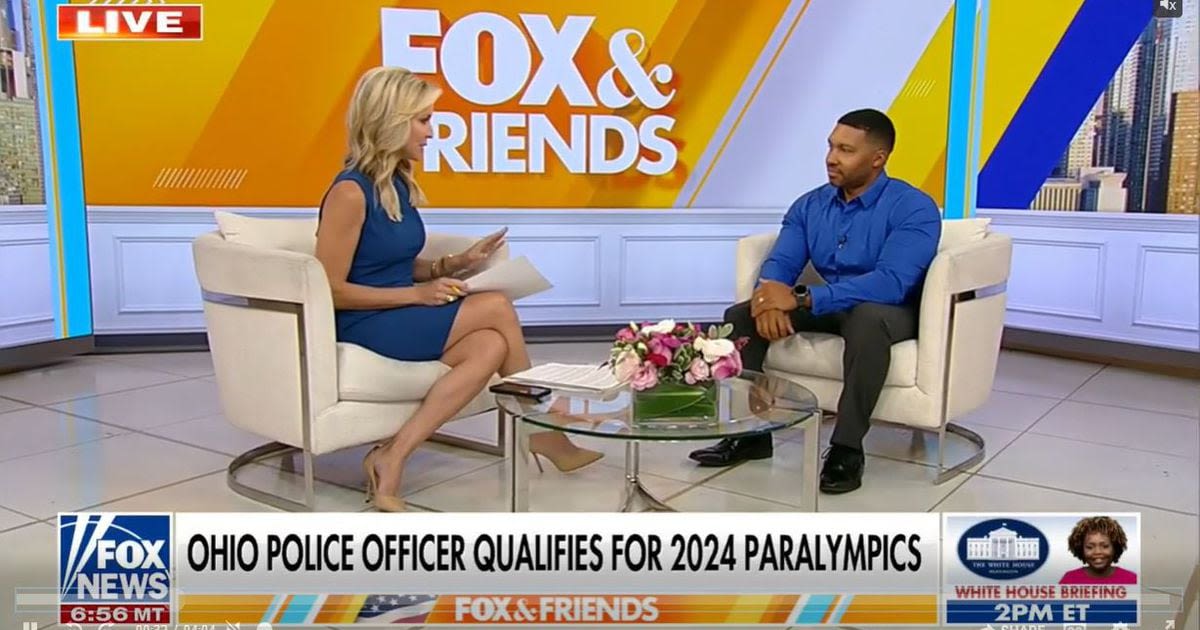 Dayton police officer and Paralympic fencer appears on Fox and Friends to discuss his injuries and upcoming games