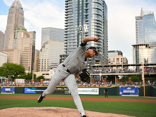 Wake Forest baseball's Chase Burns, Nick Kurtz discuss win vs UNC at ACC Tournament