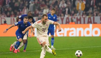 Harry Kane scores 4 goals in Bayern's 9-2 rout of Zagreb and breaks a record that Wayne Rooney held