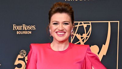Kelly Clarkson Pops in Hot Pink at the 2024 Daytime Emmys to Celebrate Talk Show Nominations