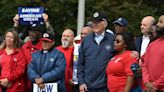 President Joe Biden Visits Auto Workers Picket Line In Michigan