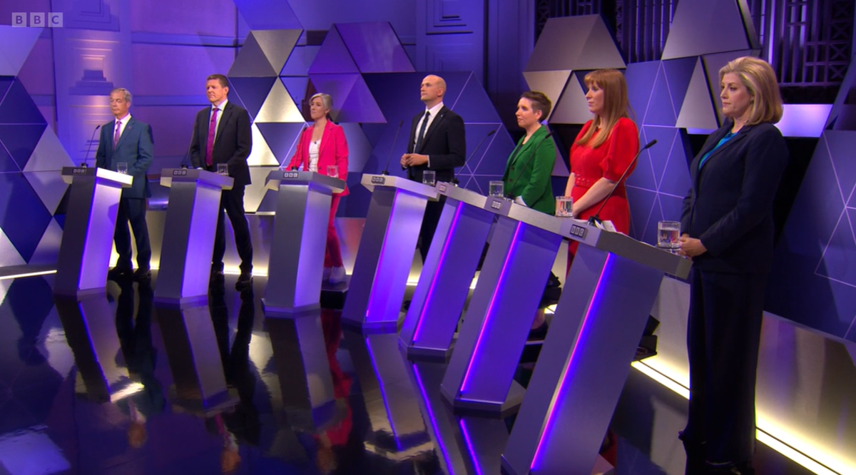 BBC general election debate LIVE: Penny Mordaunt says Rishi Sunak decision to leave D-Day event ‘completely wrong’