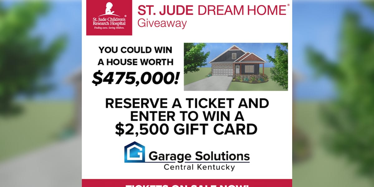 Tickets now on sale for 2024 St. Jude Dream Home Giveaway