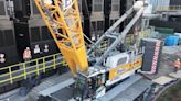 Construction company debuts one of the first all-electric cranes: 'It's an exciting new innovation in the heavy lifting space'