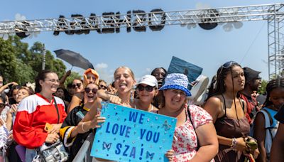 Osheaga 2024 Day 3 recap: SZA fans prep for an R&B-filled day, Montreal band Clay and Friends jam out under the sun