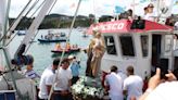 La devoción luanquina viaja en barco