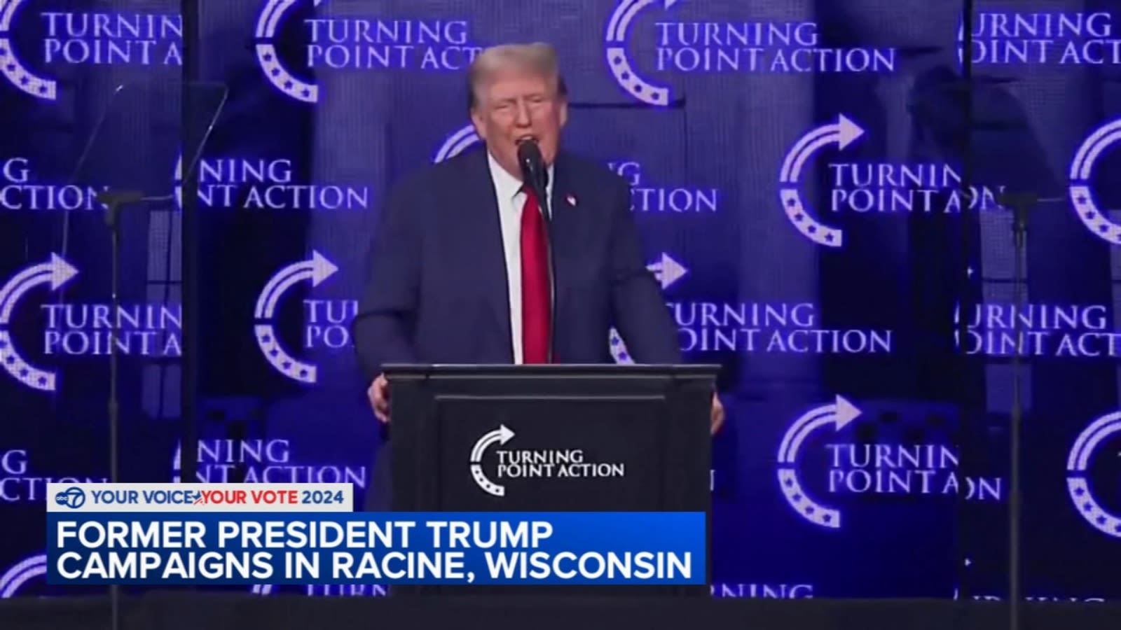 Former President Trump heads to Racine days after alleged Milwaukee diss