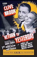 Return to Yesterday (1940) — The Movie Database (TMDB)