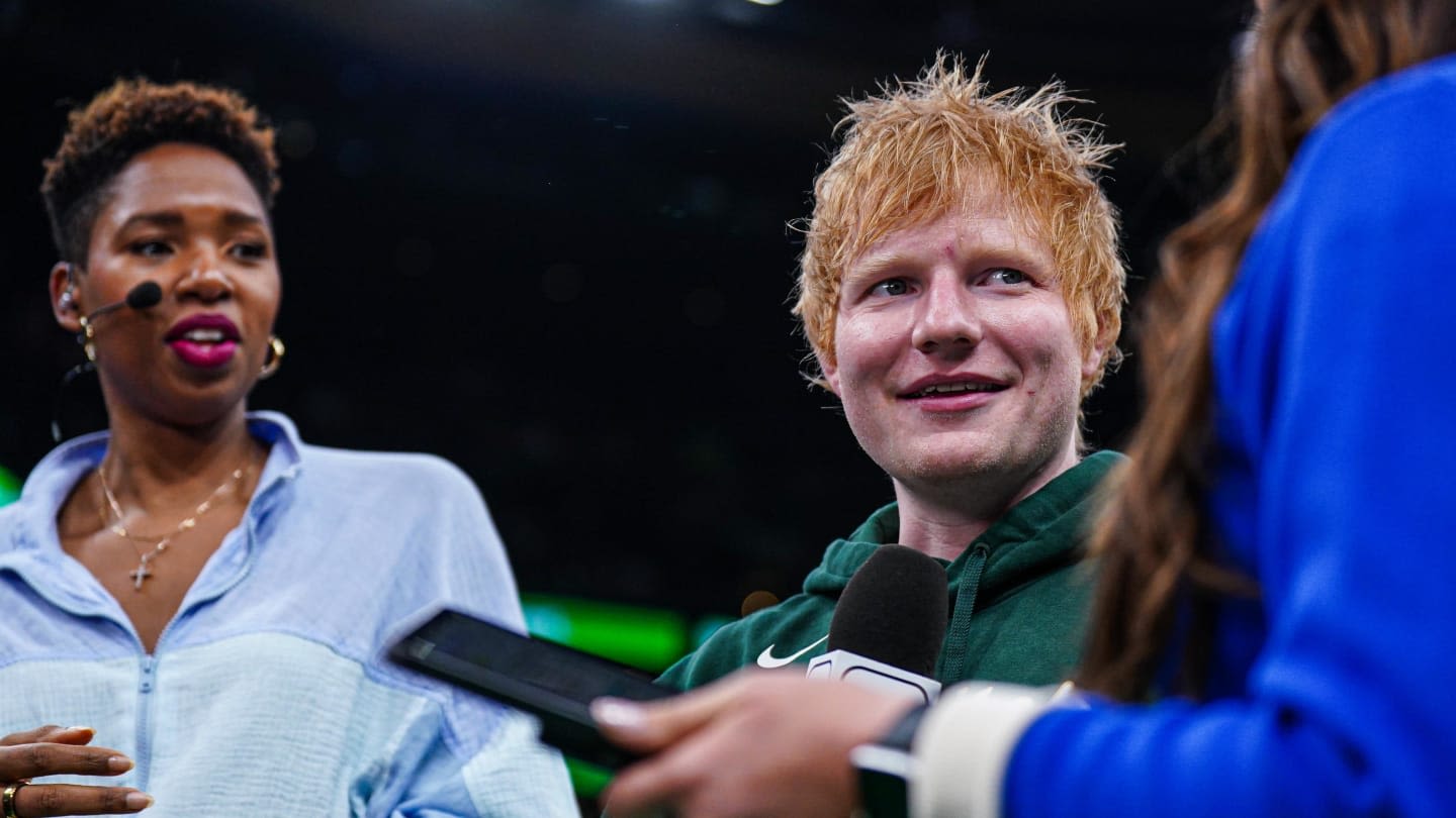 Ed Sheeran Shows Support For Boston Celtics