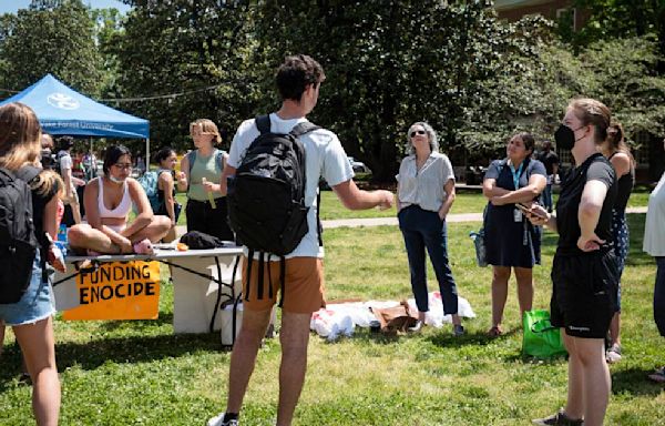 Pro-Palestinian protesters set up tent city at Wake Forest University. Group plans to remain 'as long as it takes'