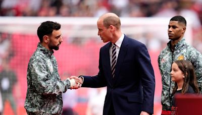 Royal news – live: Prince William attends FA Cup Final today as Harry and Meghan portrait finds new home