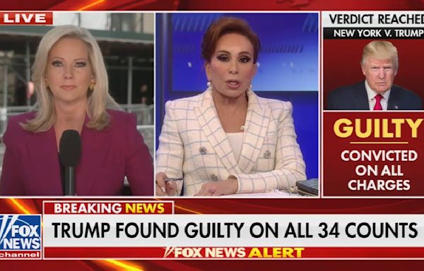 On Fox News, Jeanine Pirro reacts to Trump's 34 guilty verdicts: "We have gone over a cliff in America"
