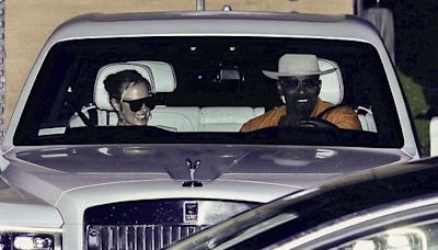 Jamie Foxx steps out with girlfriend Alyce Huckstepp at Nobu Malibu