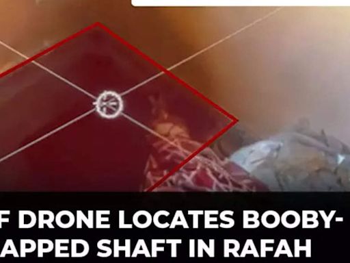 IDF drone footage shows troops uncovering booby-trapped tunnel shaft inside Rafah | Israel-Hamas War