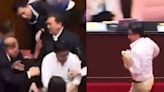 Video se vuelve viral: diputado robó proyecto de ley y arrancó del Parlamento en Taiwán