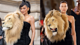 Kylie Jenner's Reaction to Irina Shayk Wearing Similar Giant Lion's Bust at Paris Fashion Week Is Going Viral