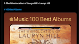 Lauryn Hill's album named the best ever by Apple Music