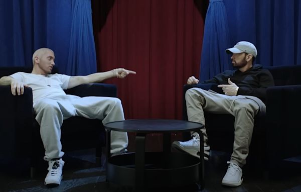 Eminem Confronted by AI Slim Shady in Surreal Interview: Watch