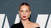 Jennifer Lawrence Masters Subtle Sexiness in Off-the-Shoulder Black Dress at WWD Honors