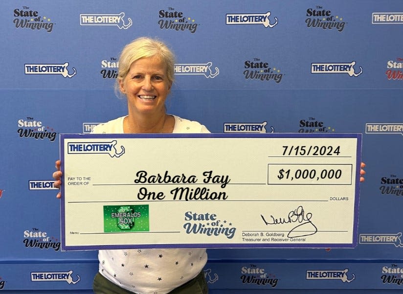 Eastham woman scratches million-dollar lottery winner