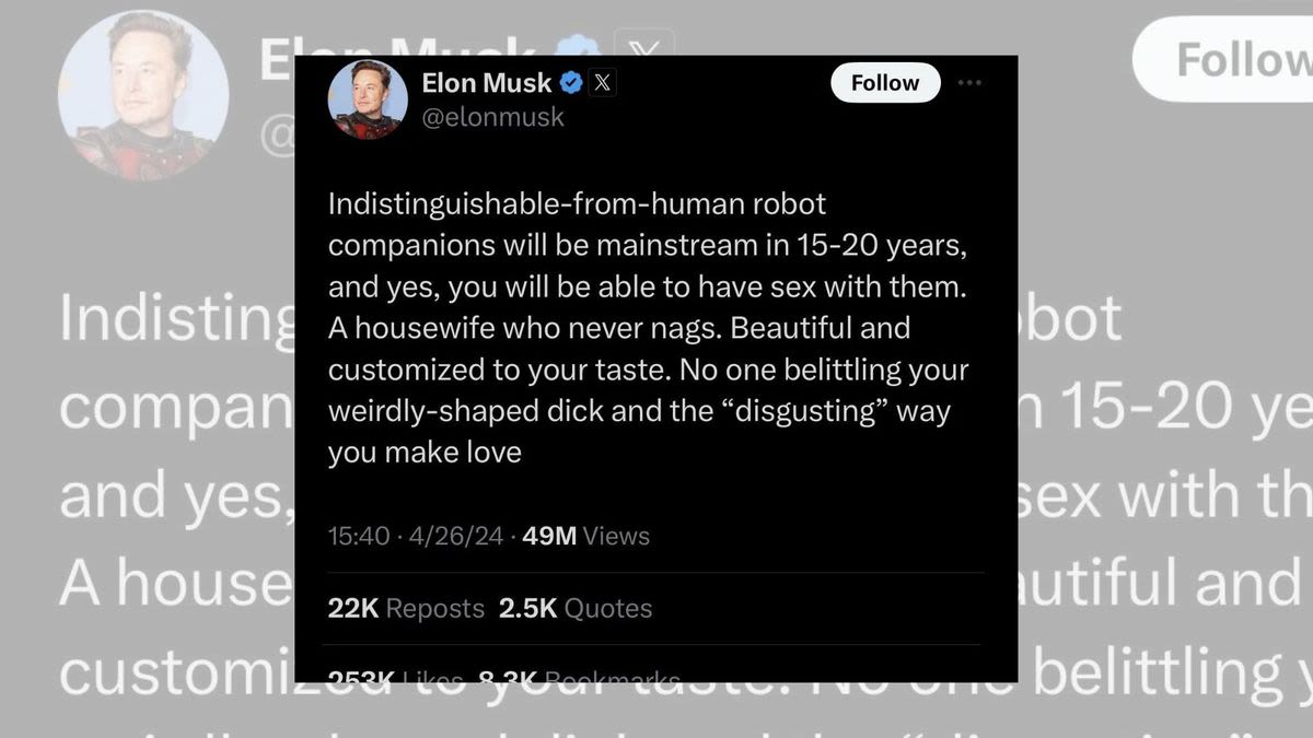 Fact Check: The Truth About Alleged Elon Musk Post on a Future Robotic 'Housewife Who Never Nags'