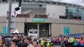Real Madrid bus arrives at Wembley to cheers, Dortmund get booed