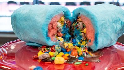 America’s latest deliciously horrifying stadium food: cotton candy burrito