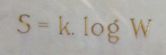 Boltzmann's entropy formula