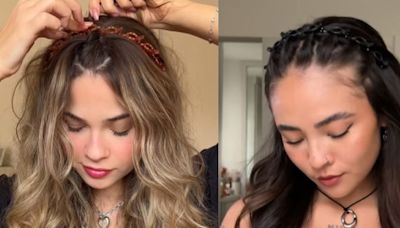 Esta tiara que recria penteado dos anos 90 e 2000 está bombando no TikTok