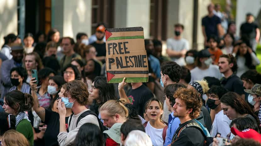 Why are Texas college students protesting?