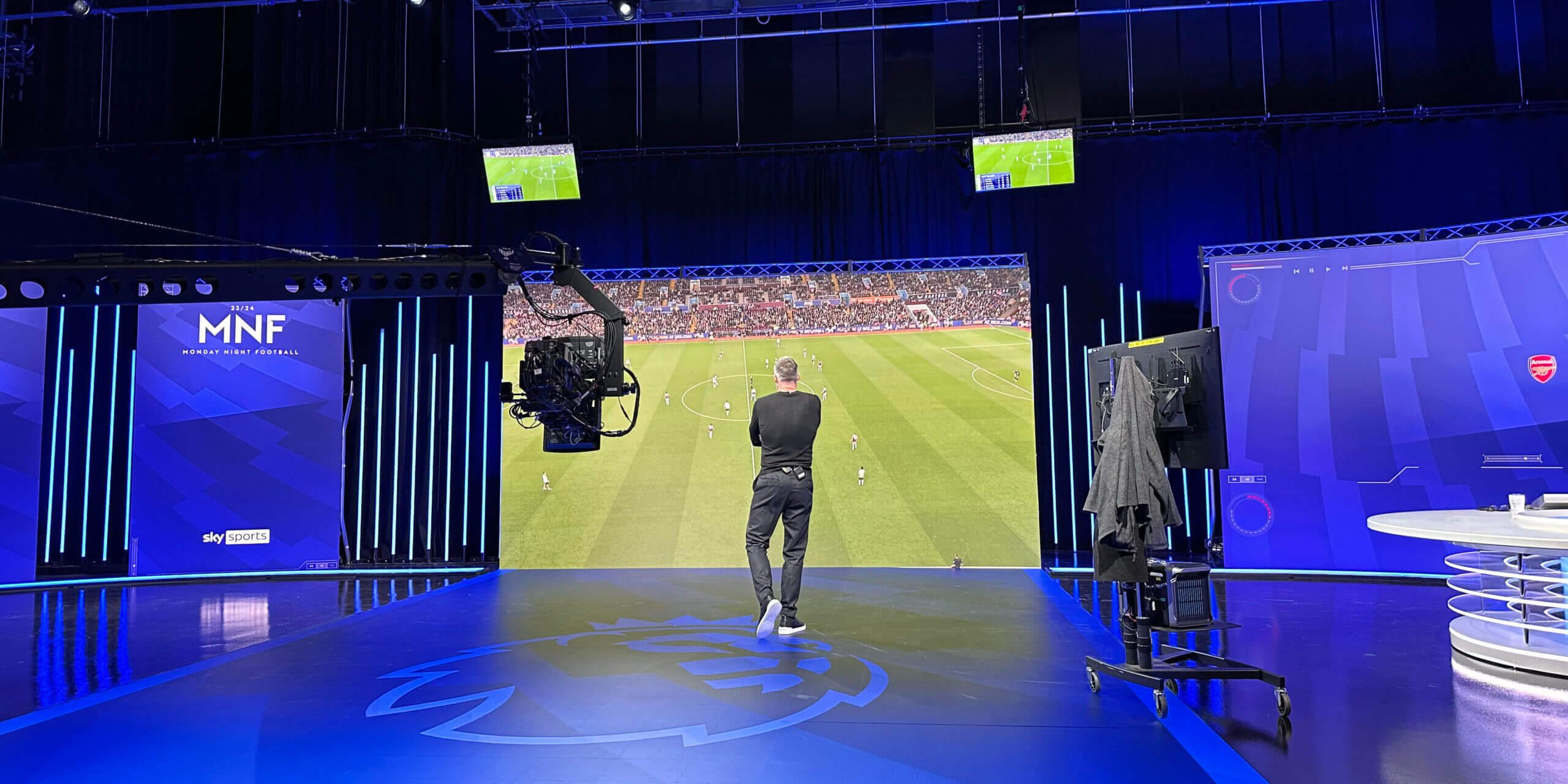 Behind the scenes at Monday Night Football: Data, dedication and a massive screen