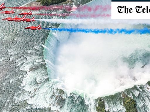 Watch: Red Arrows perform fly-past over Niagara Falls on Canada tour