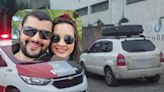 Casal volta da Argentina de carro, para em posto para descansar e é encontrado morto